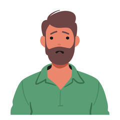 Upset Man, His Eyes Filled With Sorrow, Shoulders Slumped, And Brows Arched. Deep Emotions Etched On His Face