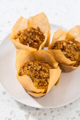 Banana oatmeal muffins