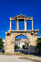 Fototapeta na wymiar Athens Greece.The Hadrian's Arch