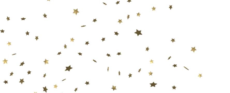 Gilded Wonder: Explore the Magic of a 3D Gold Stars Rain - Powered by Adobe
