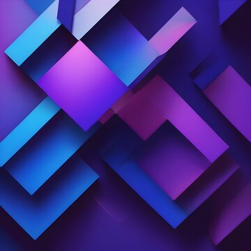 Blue And Violet Abstract Background With Geometric Shapes And Lines, Giving A Modern And Sophisticated Look