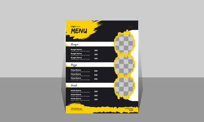 Delicious Restaurant Menu Design Template