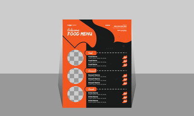 Delicious Restaurant Menu Design Template