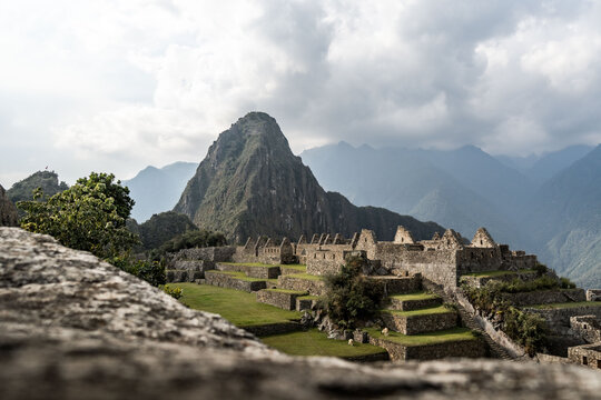 Lost citadel in Cusco, Machu pichu city of the Incas in Peru