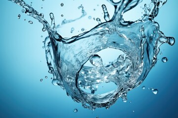 Splash - Fresh Drop In Water - Close Up