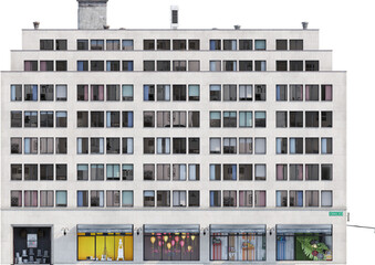 Facade view of modern building