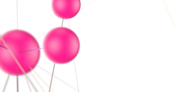 Abstract polygonal space with connecting dots and lines. Dark background. Connection structure. 3d Widescreen