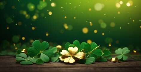 st patrick day background Irish Elegance, St. Patrick's Day Background, Greenery Scene, Celtic Charm, Festive Backdrop, 