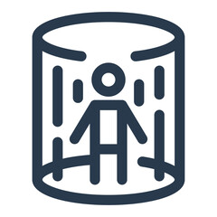 Teleportation Device with Superhero Features Icon