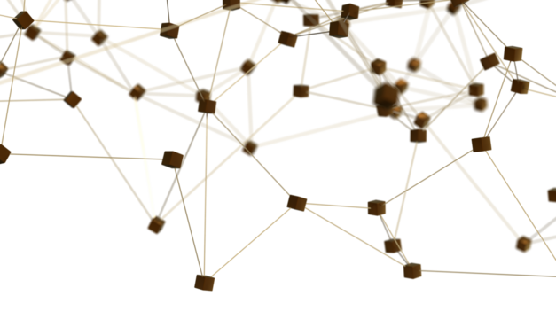 Abstract digital connection dots and lines. Technology background. Network connection structure. Plexus effect. 3d