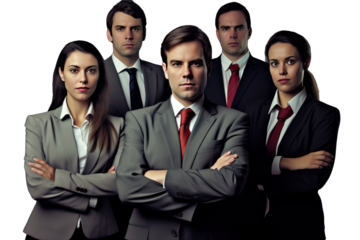 grey closeup pose serious tech high company stronger accountant fashion dressed well attaching suit male female business suits posing group portrait their firm lawyers highly professional people