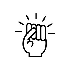 will power icon. strong muscle power to fight war or tenacity of success victory symbol line concept. strength will power control punch of hand vector logo. peace right empower ambition icon sign