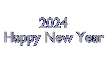 2024 New Year  Illustration 3d render