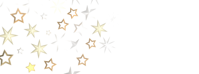 Gilded Wonders Unleashed: 3D Gold Stars Rain Illustration Mesmerizes Viewers