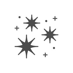 Star shine or twinkle glyph icon