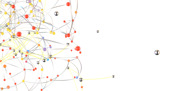 Abstract digital connection dots and lines. Technology background. Network connection structure. Plexus effect. 3d