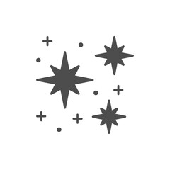 Star shine or twinkle glyph icon