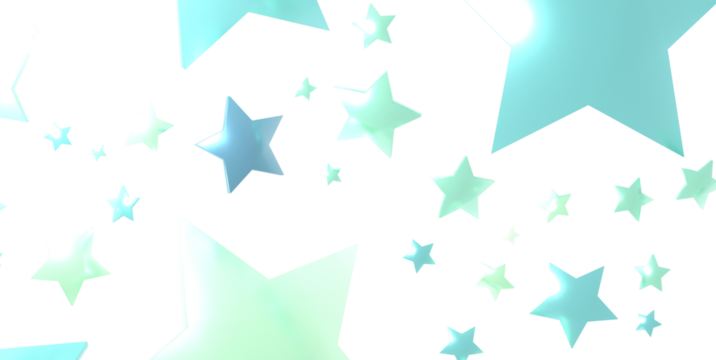 Seamless pattern with small blue stars on white background.