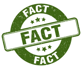 fact stamp. fact label. round grunge sign