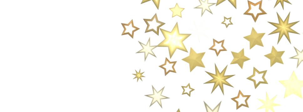 Golden Dreamscapes: Step Into a 3D Rainfall of Gleaming Stars