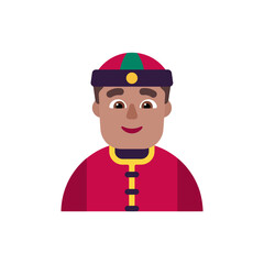 Person with Skullcap: Medium Skin Tone