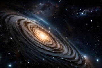 Experience celestial serenity as distant galaxies waltz gracefully, leaving trails of stardust in their wake, captured in pixels with an HD camera lens