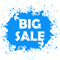 sale text on blue
