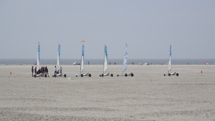 Strandsegler in St. Peter Ording / Norddeutschland