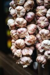 photo of garlic on market