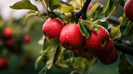 Obraz premium A branch with natural apples