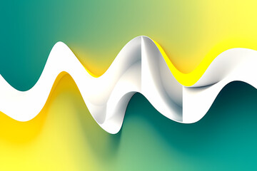 Modern colorful abstract green yellow background with wave lines. vector illustration design. for presentation background, brochure, card, flyer, brochure, banner, poster.