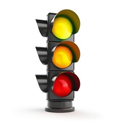 Traffic Light Clipart on White Background