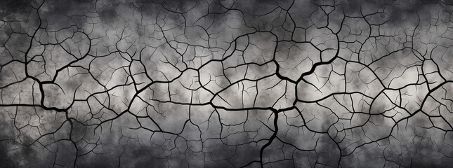 A close-up of a cracked surface texture