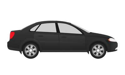 vector illustration black car