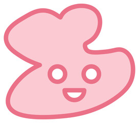 Smile shape icon. Vector illustration.	