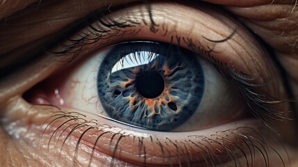  a close up of a person's eye with the iris of an eye showing the structure of the eye and part of the iris of the iris of the eye.