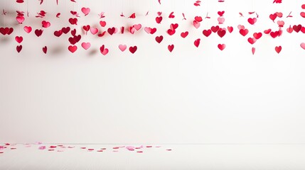 Valentine's Day Heart Garland Decoration.