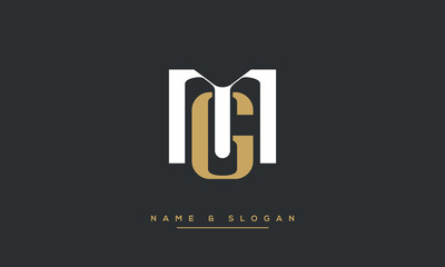 MG or GM Alphabet letters logo monogram