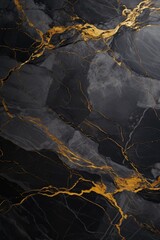 Fototapeta premium Dark grey marble texture with gold veins