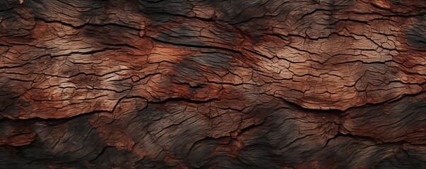 abstract close up texture of a tree trunk,cracked and wrinkled wood horizontal background, banner...