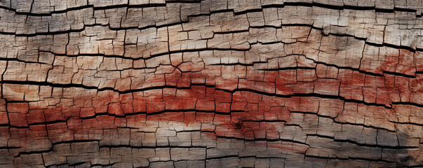 abstract close up texture of a tree trunk,cracked and wrinkled wood horizontal background, banner or wallpaper 