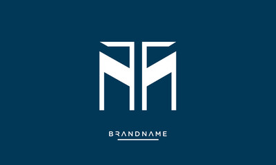 Alphabet letters MT or TM logo monogram