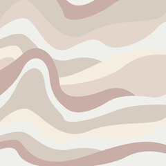 Groovy retro seamless pattern. Disco wavy rainbow background for trendy funky prints. Trippy psychedelic swirl pattern