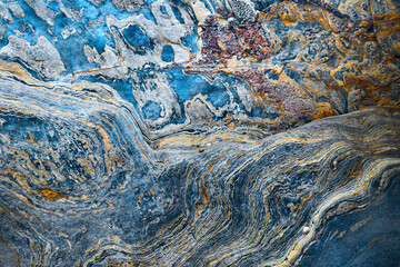 Abstract patterns of naturally weathered rock formations