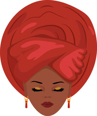 gele red turban yoruba culture