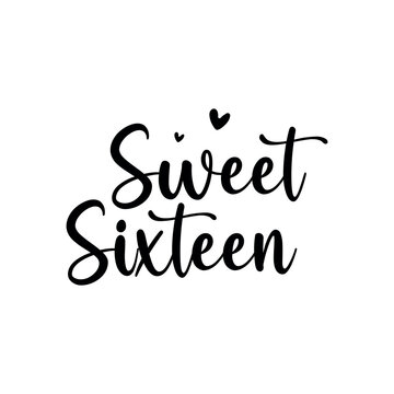 Sweet Sixteen SVG, Sweet 16 SVG, Birthday Girl svg, Birthday svg, Girl's birthday SVG