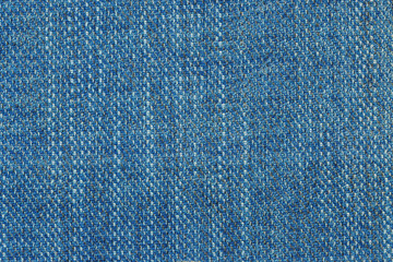 Factory fabric in blue color, fabric texture sample for furniture