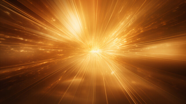 A transparent radiant gold sunburst overlay to place on top of images, with rays spreading outward