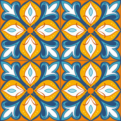 Set mosaic turquoise yellow , indigo seamles pattern. Moroccan vintage ornament as backgrounds, for fabric, wallpaper, textile, websites, home decor (pillows, towels, napkins)