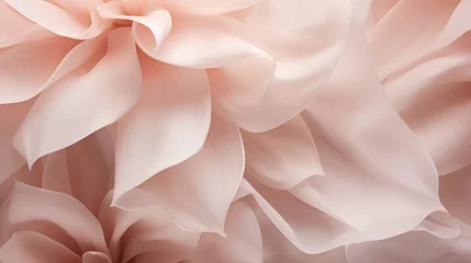 Foto op Canvas An artistic and delicate arrangement of abstract flower petals, bathed in soft pastel hues that evoke a sense of calm and beauty, embodying the principles of aesthetic minimalism. © TensorSpark